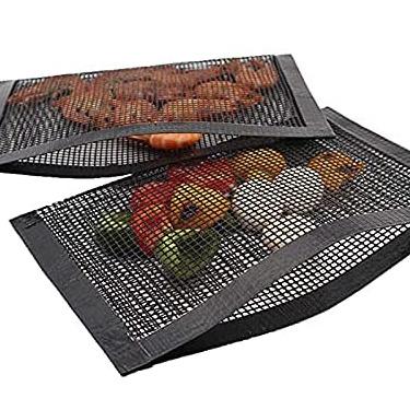 China Easily Cleaned PTFE BBQ Mesh Grill Bag Non-Stick Baking Grilling Bag BBQ Baked Bag Grill Net For Outdoor Picnic Cooking Barbecue for sale