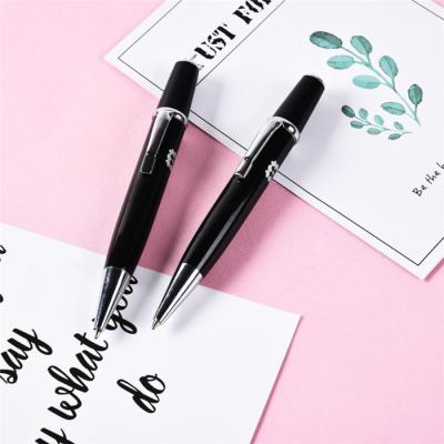 China office & School& Custom Cute Logo Metal Mini Ballpoint Pens Spinning Promotional Pen Gifts for sale