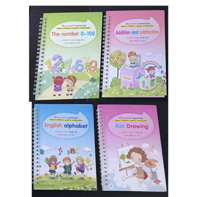 China Hardcover Book Practice English Discovery Kids Repeated Magic Notebook for sale