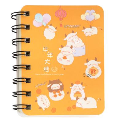 China A7 Mini Cartoon A7 Side Coil Student Spiral Notebook Notebook Set for sale