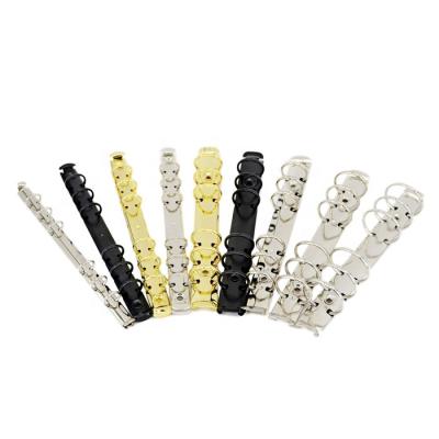 China office & school & gift notebook a6 6 hole diy different colors metal grebiche plated clip for sale