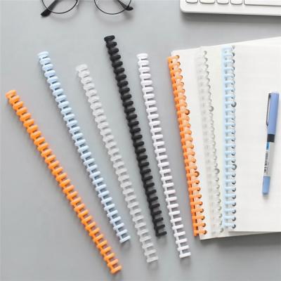 China office & school & gift diy colorful a4 30 hole open mouth plastic spring binder for notebook for sale