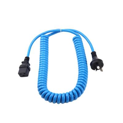 China Wholesale Australia PVC Coiled Power Cable 220v Computer Power Cord for sale