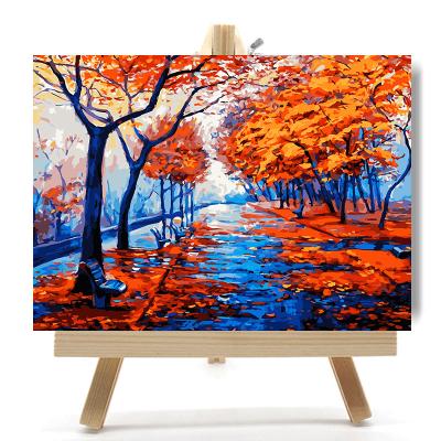 China New Classical/Postmodern DIY Painting By Numbers Oil Painting Set For Adults And Children 40x50cm Framed For Bedroom Decoration Wedding for sale