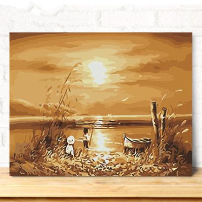 China Modern Wholesale Natural Landscape Oil Painting And Paint By Number Kits Oil Painting for sale