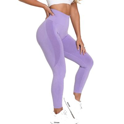 China K8224 Smile Yoga Pants Breathable Tummy Control Slimming Booty Legging High Quality Seamless Yoga Gaiters For Woman for sale