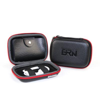 China Square Waterproof Small Dust Proof Headphone Earphone Storage Bag Customized EVA Material Hard Shell Customized for sale