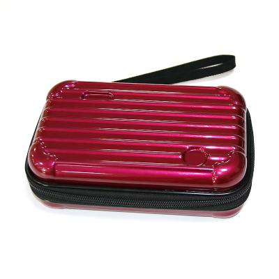 China Factory direct sales red cosmetic bag air travel bag makeup case durable ABS hard portable fashion small suitcase for sale