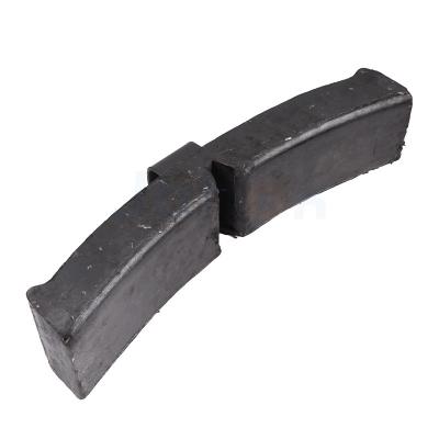 China Best Quality Cast Iron Train Brake Shoe 100% High Friction Locomotive Inspection During Production Train Brake Shoes for sale