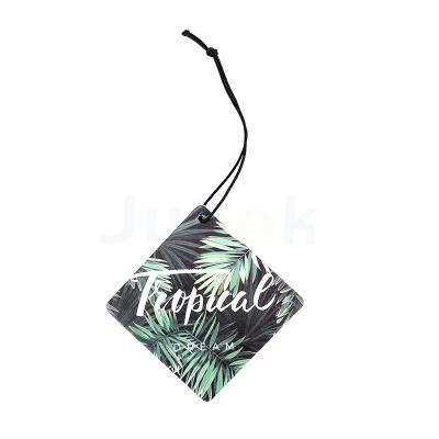 China Camouflage Forest Juhok Car Accessories Air Fresheners Custom Shaped Durable Paper Car Hanging Air Freshener for sale