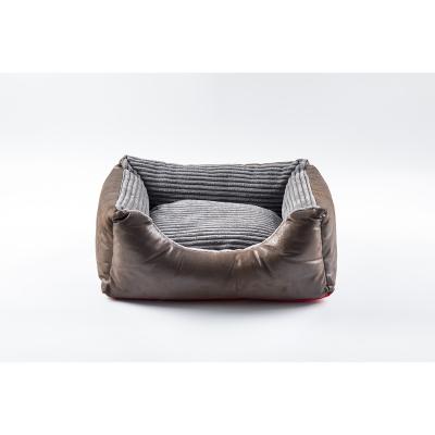 China Hundebett Faux Dog Sofa Bed Orthopedic Dog Bed Non-Slip Breathable Durable Comfortable High Quality Leather Viable Custom Luxury Dog Bed for sale