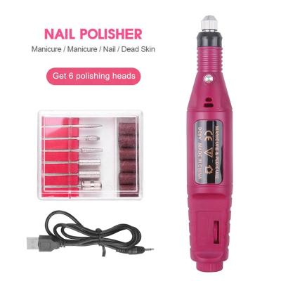 China Professional Electric Drill Machine Nail Beauty Products Nail Manicure Milling Cutter Set Electric Nail Files Files Gel Polish Remover Tools for sale