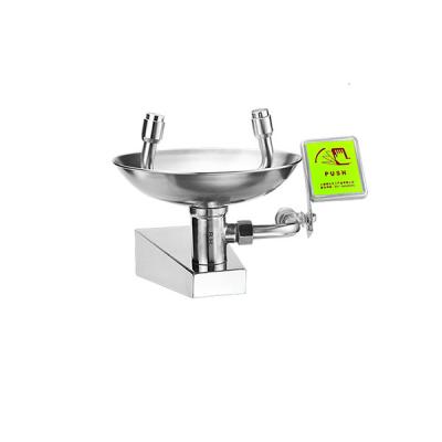 China Stainless Steel Wall Mounted Eyewash Station Standard Version With Aluminum Alloy Base for sale