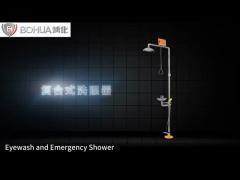 304 Stainless Steel Emergency Shower And Eyewash Station 120 - 180L/Min Flow Rate