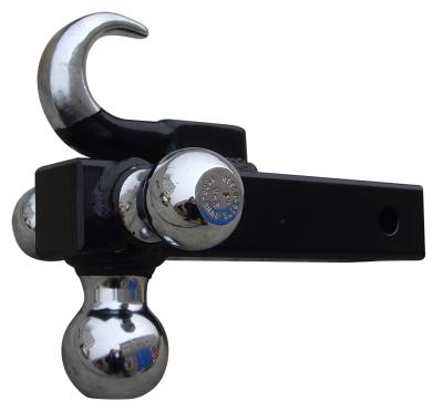 China 3 Ball hitch with hook, Arm Black SOLID. for sale