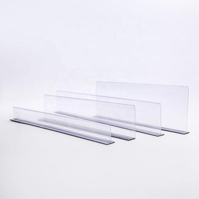 China Application LYL Retail Clear Plastic Supermarket Food Bottle Shelf Magnetic Dividers for sale