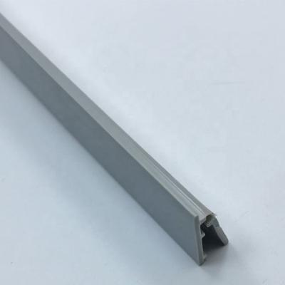 China Plastic RPVC PVC Fabric Wall Track Extrusion Profiles for sale