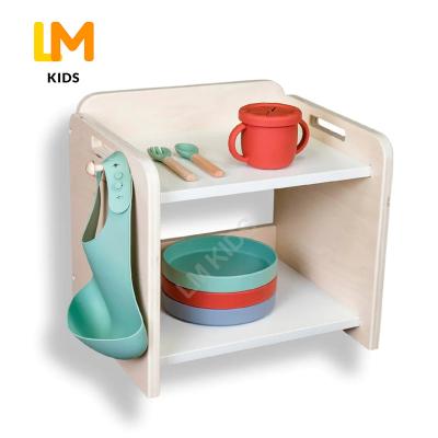 China Scandinavian LM KIDS Wooden Mini Toy Storage Kids Modern Bookcase Kids Custom Small Cabinet for sale