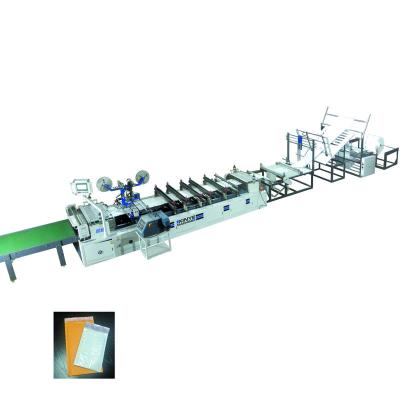 China Hotels High Efficiency Two Side Sealing Laminated Air Bubble Film Bag Envelope Bag Making Machine for sale