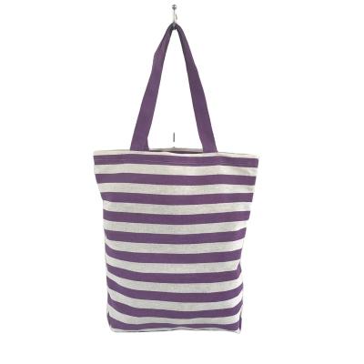 China Convenient Lined 6oz Canvas Shopping Bag Promotional Bag for sale