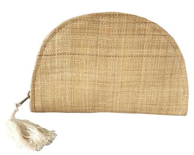 China 100% Eco-friendly Hot Selling Small Raffia Straw Cosmetic Bags for sale