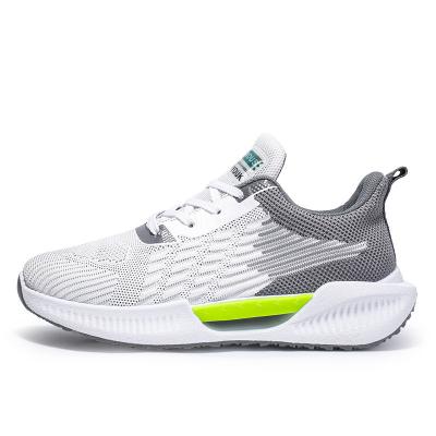 China Cushioning Wholesale Lace Up Weaving Running Shoe Women Breathable Cushion Sports Shoes Fly Couples Running Shoes for sale