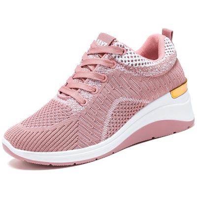 China Damping 2023 autumn women's shoes height increasing style shoes height walking increase 5cm for sale