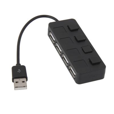 China ABS \ PCBA Price New Portable High Speed ​​Type Adapter Usb 4 Port Button Hub for sale