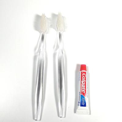 China Disposable Disposable High Quality Plastic Cheap Hotel Toothbrush Hotel Dental Kit for sale