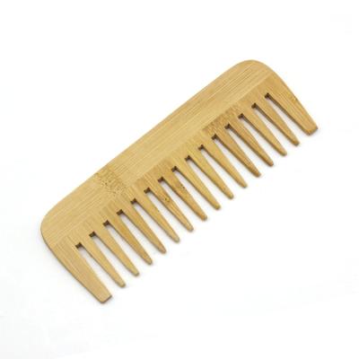 China Wholesale Hot Natural Tooth Hair Natural Wide Bamboo Comb Brush Custom Logo for sale