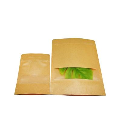 China Hot Sale Custom Logo Packaging Bag Recyclable Factory Food Packaging Dry Bag Food Grade Kraft Paper Bag for sale