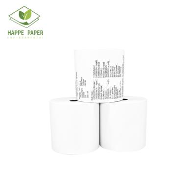 China Paper Thermal Paper Roll 80x80 ATM Rolls Paper Termico 57x40 Thermal Position Machine A Grade A 3 1 8 Position for sale