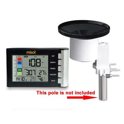 China 24 Hours Weather Station Rain Gauge New Product Misol WH5360 LCD Display Temperature Measurement Temperature for sale