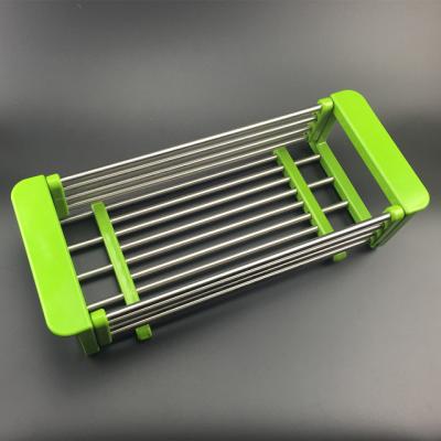 China Viable NO Logo Plastic Dish Rack Fruit Rack Basket Kitchen Dish Rack Drain Storage Custom Eco Friendly MOQ for sale