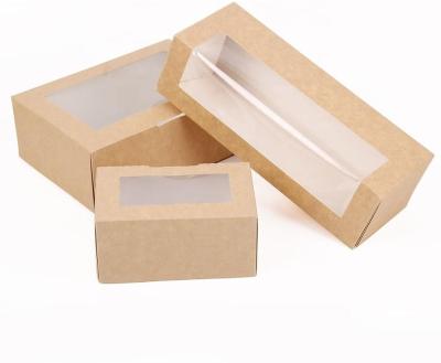 China Disposable Takeout Stored To Go Eco Friendly Sushi Packing Sushi Box With Window Catering Fast Food Containers for sale