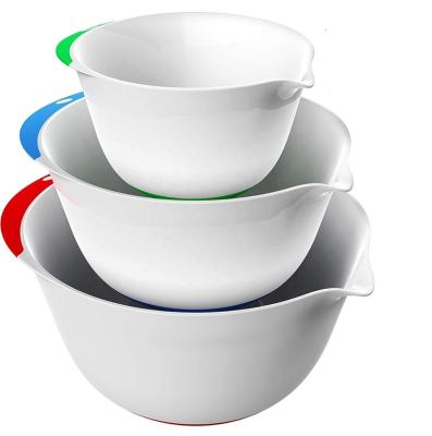 China Sustainable Popular Amazon Stainless Steel Salad Mixing Bowl With Airtight Lips For Food Storage for sale