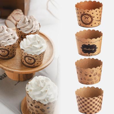 China Disposable High Temperature Resistant Greaseproof Baking Cups Wrapping Paper Cup Cupcake Liners Cupcake Liners for sale