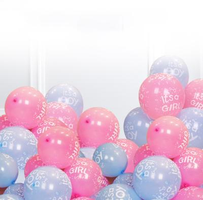 China Factory Direct Selling Recyclable Boy&Girl Birthday 12 Inch Baby Shower Latex Balloons for sale