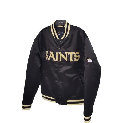 China QUICK DRY Custom Wholesale Satin  Embroidered varsity jackets for sale