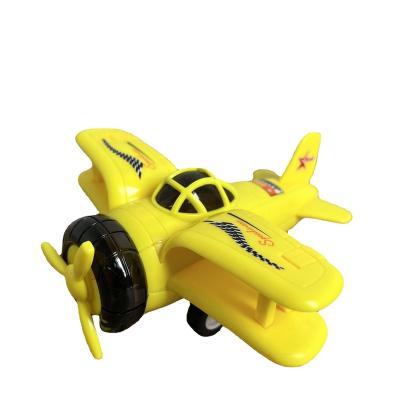 China Rubbing Toy Popular Small Pull Back Models Simulation Aircraft Flat Diecast Toys For Children for sale