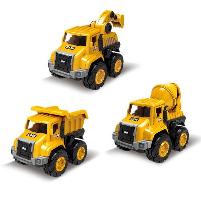 China Freewheel Diecast Toy Scale Diecast Construction Trucks Die Cast Excavator Dump Truck Building Metal Toy for sale