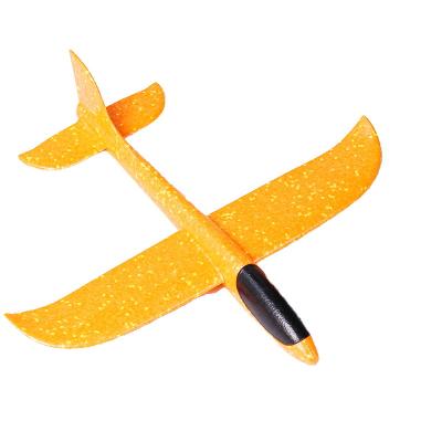 China DIY Airplane 37/48 Cm Hand Throw Plane PPE No Foam Launch Fly Model Aircraft Outdoor Fun Glider Toys For Kids Party Game Gifts for sale