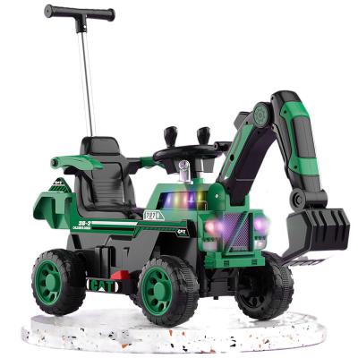 China Ride on hot wheel toy 2022 12v power kids ride on car remote control electric excavatorto kids car drivetoy for sale