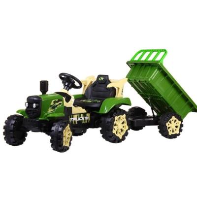 China Ride On Toy 2022 New Power Wheel 12v Kids Ride On Car Remote Control Electric Tractor Kids Car Drivetoy for sale