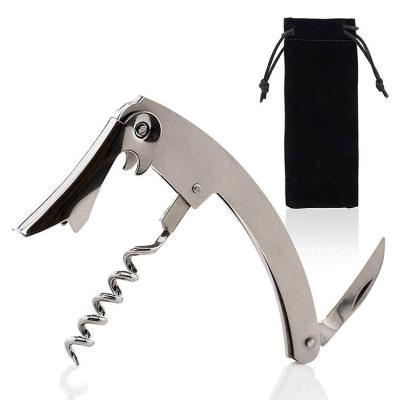 China Cheap Custom Hight Quality Stainless Steel Red Wine Corkscrew Black Corkscrew Wine Opener for sale