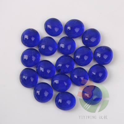 China Color Play or Fire 500g 12-14mm blue Cheap Cheap Wholesale Multi Color Landscaping Glass Stones For Home Garden Decoration Fancy Glass Beads for sale