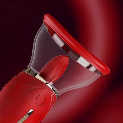 China Rebuke Licking Magic Red Adoramar Rebuke A Cup Pleasure Breast/Nipple Sucking And Licking Vibrator for sale