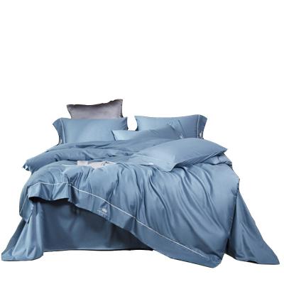 China Nondisposable Wholesale High Quality Blue Moonlight Bedding Sheet Set for sale