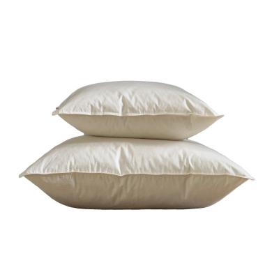 China Good Quality Cotton Washable Durable Sleep Anti-bacteria Food Grade Soft Goose Feather Pillow Cool And Comfortable for sale