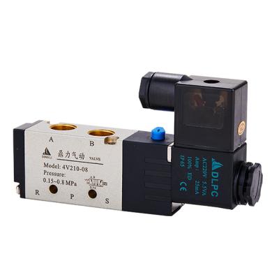 China General 5/2 Way 4V210-08 24V 220V Pneumatic Air Control Solenoid Valve for sale